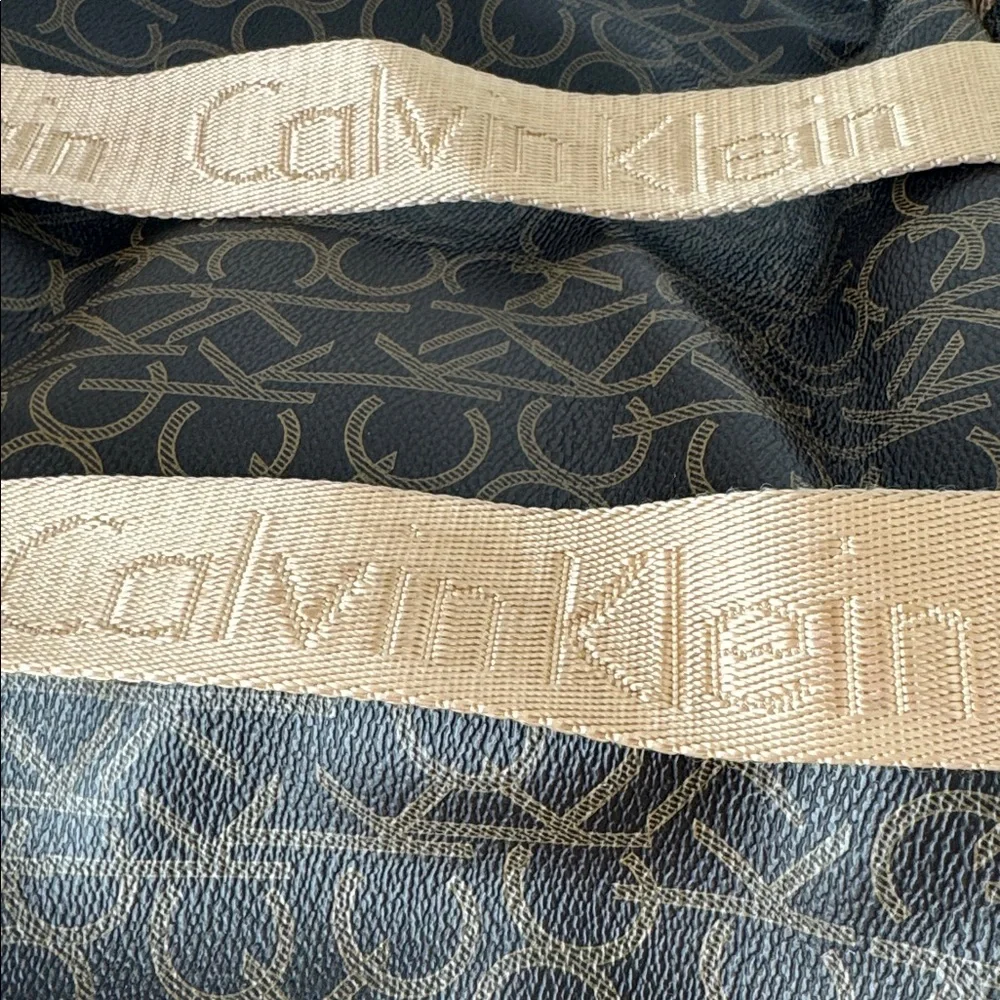 Calvin Klein Hudson Monogram Backpack in brown EUC